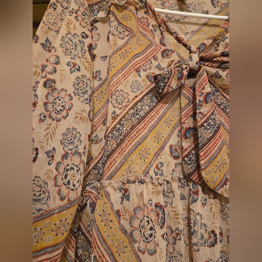 Knox Rose Womens Large Pattern Blouse - Picture 3 of 5